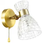 Бра Lumion Jackie 3704/1W Цвет арматуры бронза Цвет плафонов прозрачный