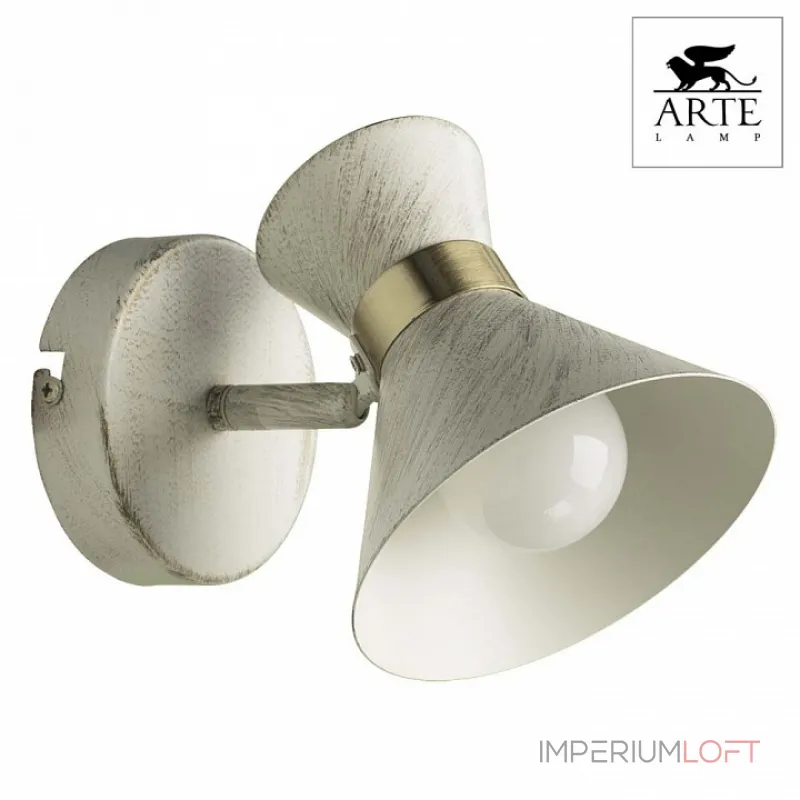 Спот Arte Lamp Baltimore A1406AP-1WG Цвет арматуры золото Цвет плафонов белый от ImperiumLoft Спот Arte Lamp Baltimore A1406AP-1WG Цвет арматуры золото Цвет плафонов белый от ImperiumLoft