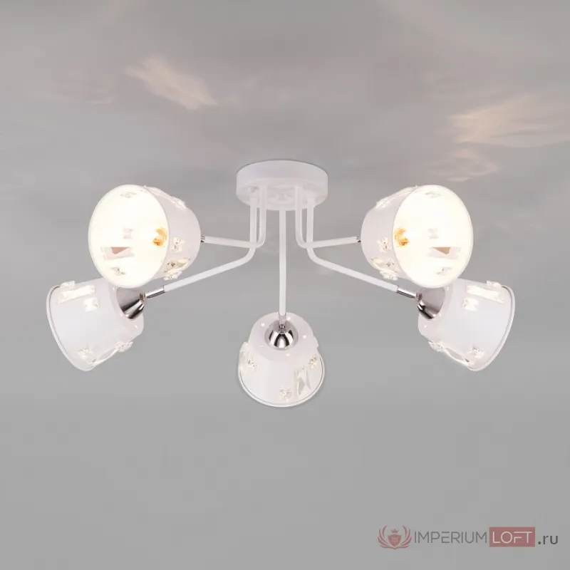 Потолочная люстра Eurosvet Benna 70105/5 белый от ImperiumLoft