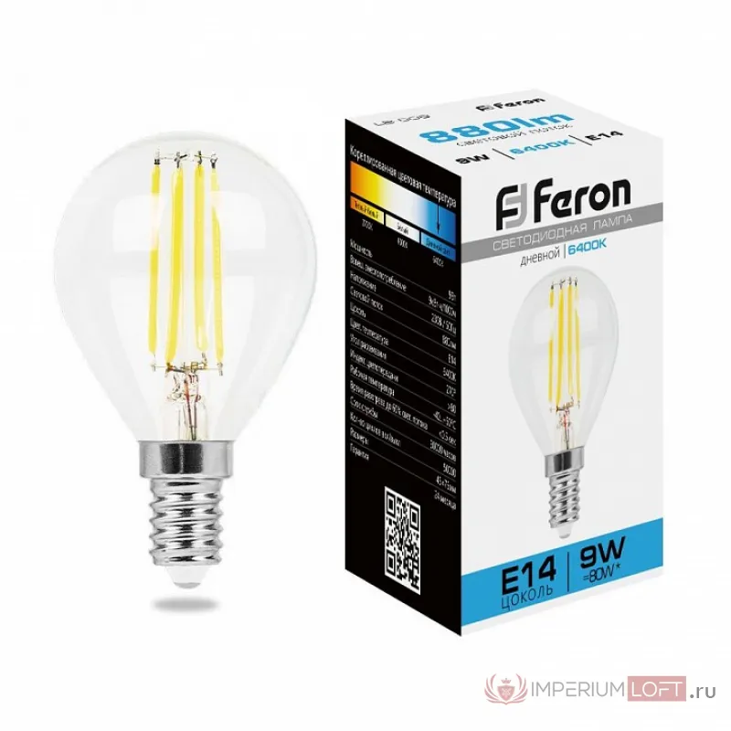 Лампа светодиодная Feron LB-509 E14 9Вт 6400K 38223 от ImperiumLoft