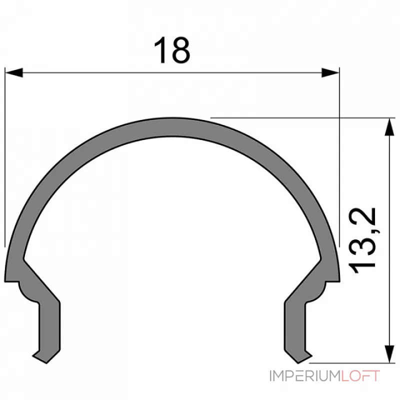 Профиль накладной  Deko-Light R-01-12 984524