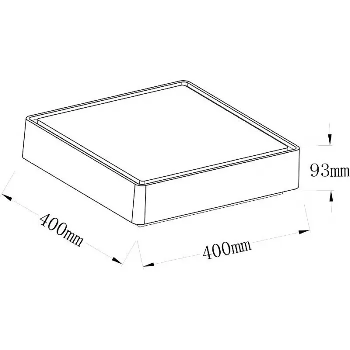 Накладной светильник Deko-Light Quadrata 348007 Цвет арматуры серый Цвет плафонов белый от ImperiumLoft