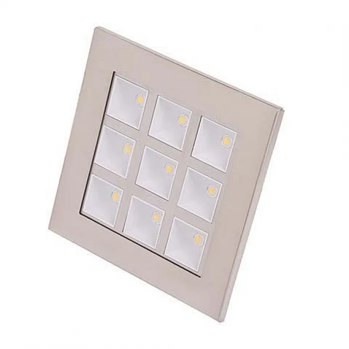 Встраиваемый светильник Horoz Electric HL681L HRZ00000658 Цвет арматуры никель Цвет плафонов никель от ImperiumLoft