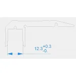 Профиль накладной  Deko-Light AL-02-10 970520 Цвет арматуры серебро