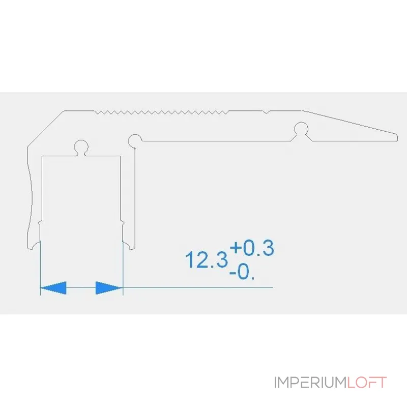 Профиль накладной  Deko-Light AL-02-10 970520 Цвет арматуры серебро