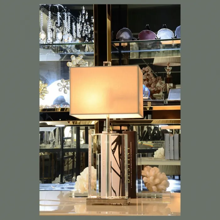 Настольная лампа декоративная DeLight Collection Crystal Table Lamp TL1202-CG Цвет арматуры хром от ImperiumLoft