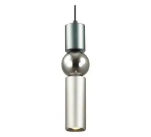 Подвесной светильник Odeon Light Sakra 4070/5L Цвет арматуры серый Цвет плафонов хром