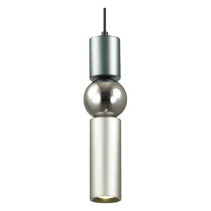Подвесной светильник Odeon Light Sakra 4070/5L Цвет арматуры серый Цвет плафонов хром от ImperiumLoft