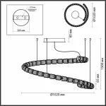 Подвесной светильник Odeon Light Serpa 5010/129L от ImperiumLoft