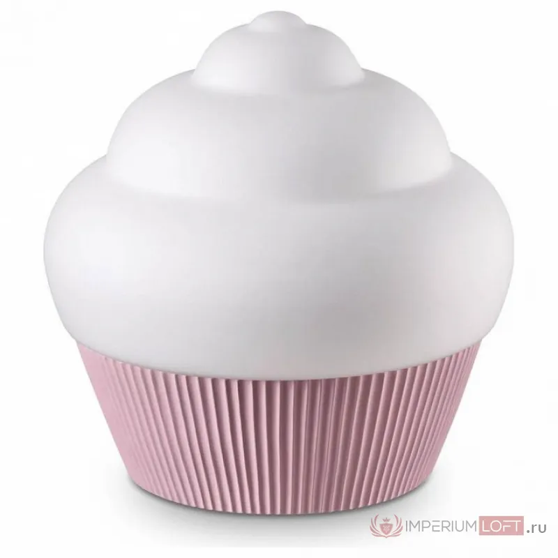 Настольная лампа декоративная Ideal Lux Cupcake CUPCAKE TL1 BIG ROSA Цвет плафонов белый от ImperiumLoft