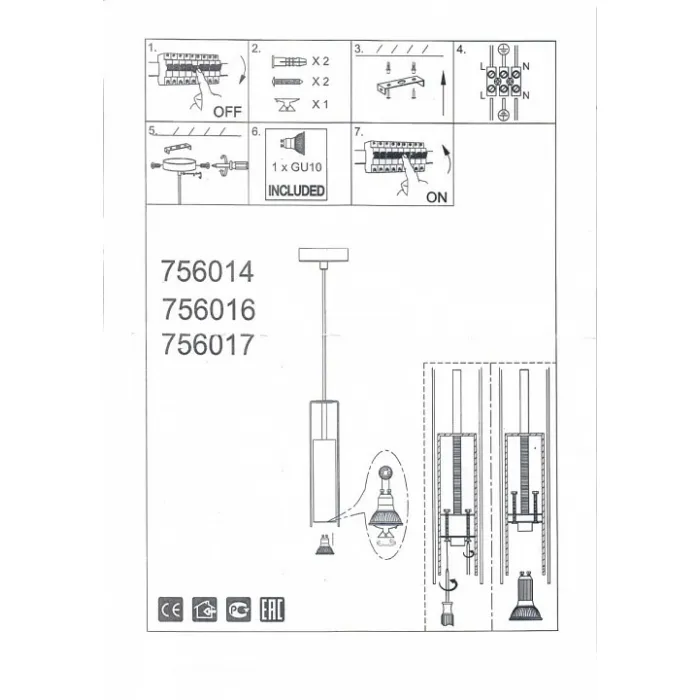 Подвесной светильник Lightstar Cilino 756016 Цвет плафонов белый Цвет арматуры белый от ImperiumLoft