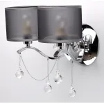 Бра MW-Light Федерика 82 379029302 Цвет арматуры хром Цвет плафонов черный от ImperiumLoft