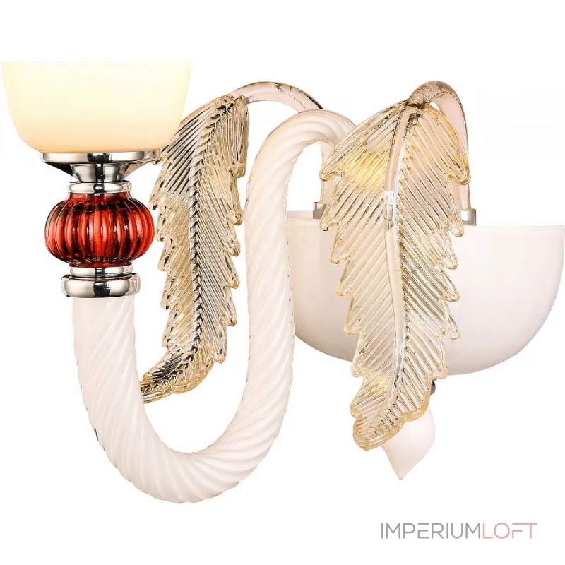 Бра Arte Lamp Antonio A1270AP-1CC Цвет арматуры хром Цвет плафонов белый