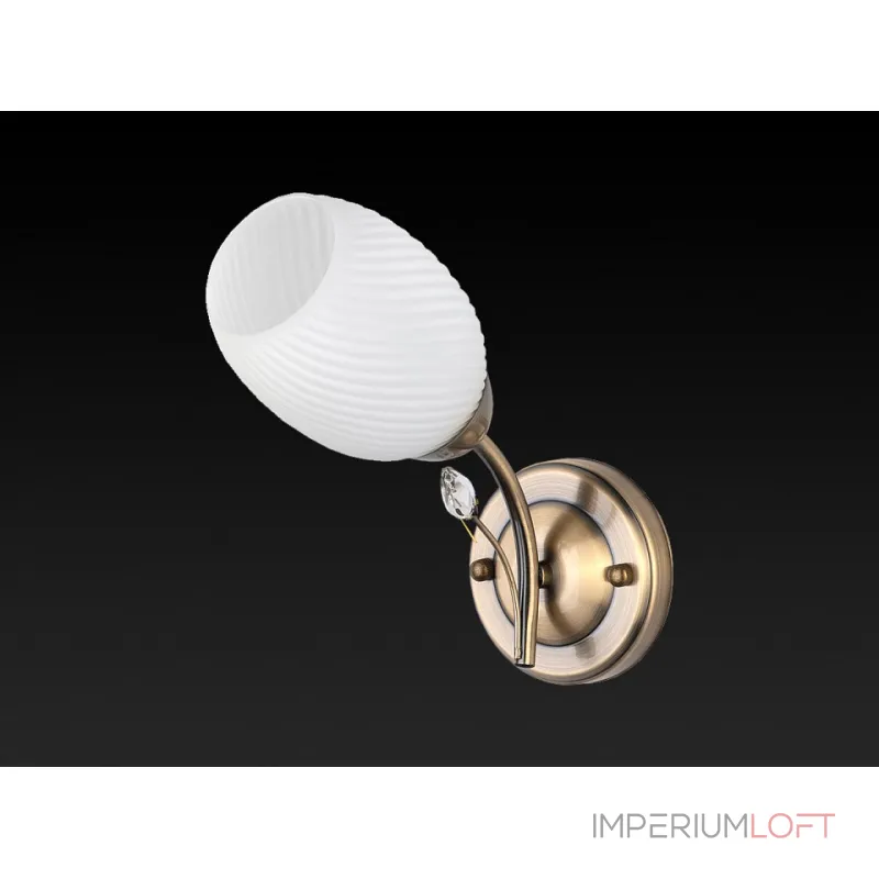 Бра TopLight Alana TL3580B-01AB Цвет арматуры бронза Цвет плафонов белый