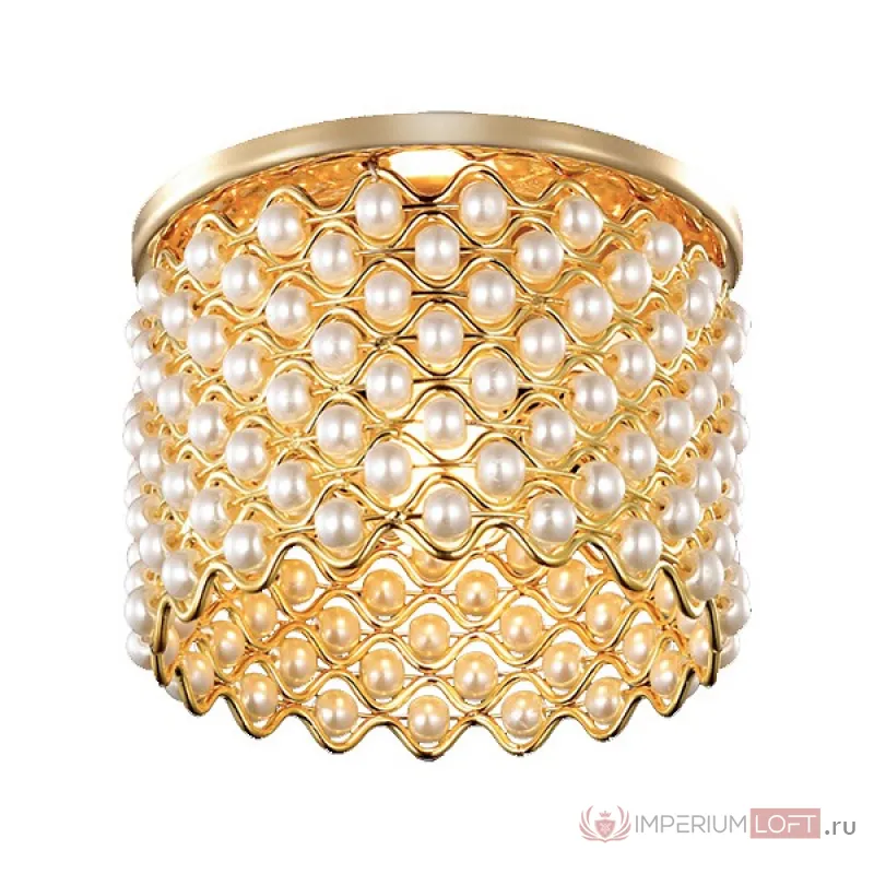 Встраиваемый светильник Novotech Pearl 369890 Цвет арматуры золото Цвет плафонов золото от ImperiumLoft