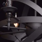 Подвесная люстра MW-Light Замок 1 249017208 Цвет арматуры черный Цвет плафонов белый от ImperiumLoft