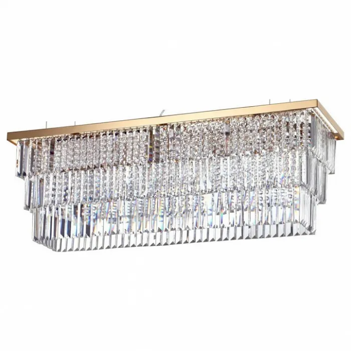 Подвесной светильник Ideal Lux Martinez MARTINEZ SP8 ORO Цвет арматуры золото Цвет плафонов прозрачный от ImperiumLoft