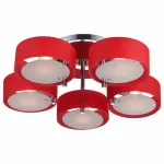 Потолочная люстра ST-Luce Foresta SL483.602.05 Цвет арматуры хром Цвет плафонов розовый от ImperiumLoft