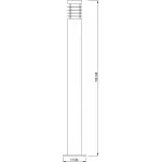 Наземный высокий светильник Deko-Light Estada II 730009 Цвет арматуры хром Цвет плафонов прозрачный от ImperiumLoft