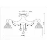 Потолочная люстра Rivoli Cofanetto S8 AB Б0037728 