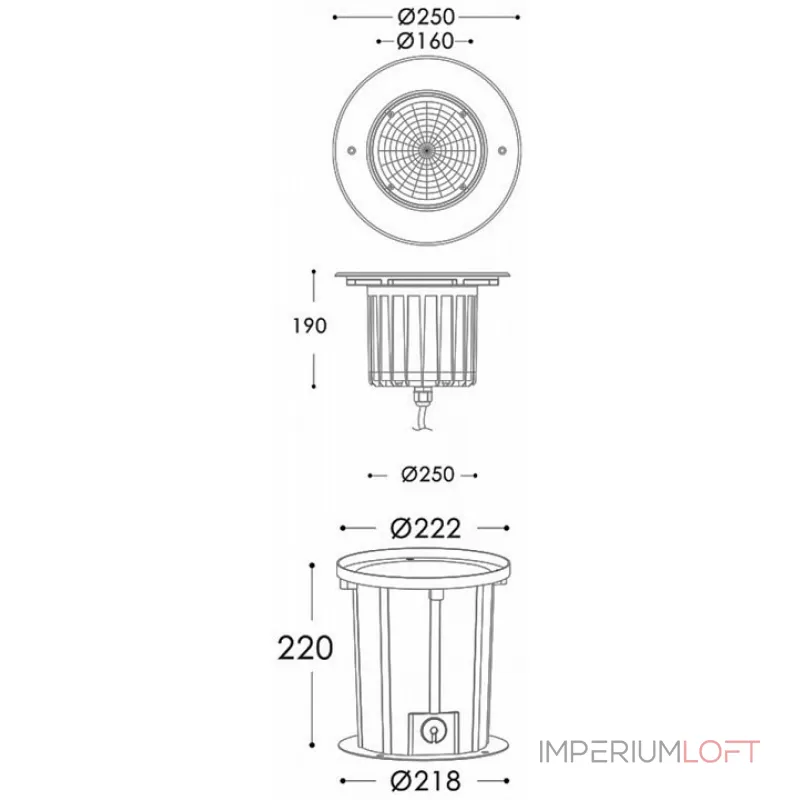 Встраиваемый в дорогу светильник Deko-Light COB 25 Soft WW 730421 Цвет арматуры серебро Цвет плафонов прозрачный от ImperiumLoft