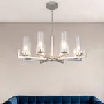 Подвесная люстра Eurosvet Arganie 60133/8 серебро от ImperiumLoft