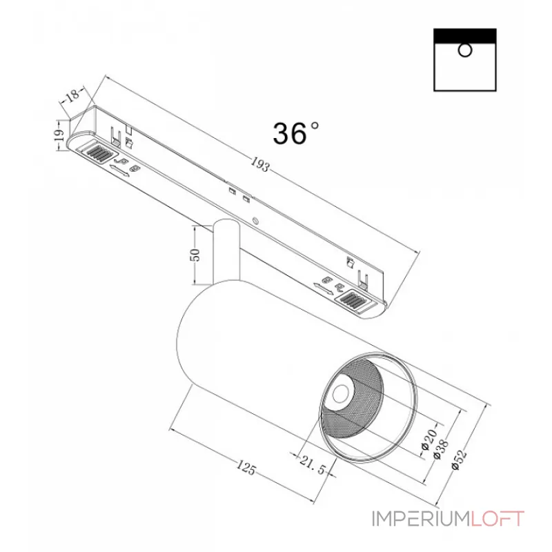 Светильник на штанге Maytoni Focus LED TR032-2-12W4K-M-B
