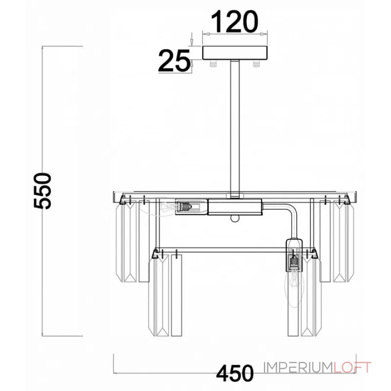 Люстра на штанге Freya Viviane FR11001PL-08CH 