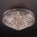 Подвесная люстра Eurosvet Torreta 10105/9 хром/прозрачный хрусталь Strotskis от ImperiumLoft