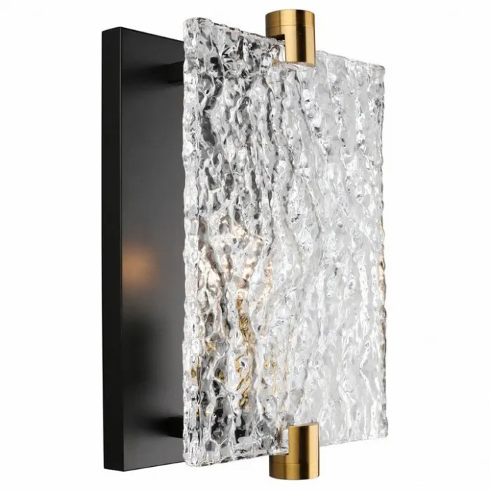 Бра Omnilux Onte OML-99701-01 Цвет плафонов прозрачный Цвет арматуры черный от ImperiumLoft