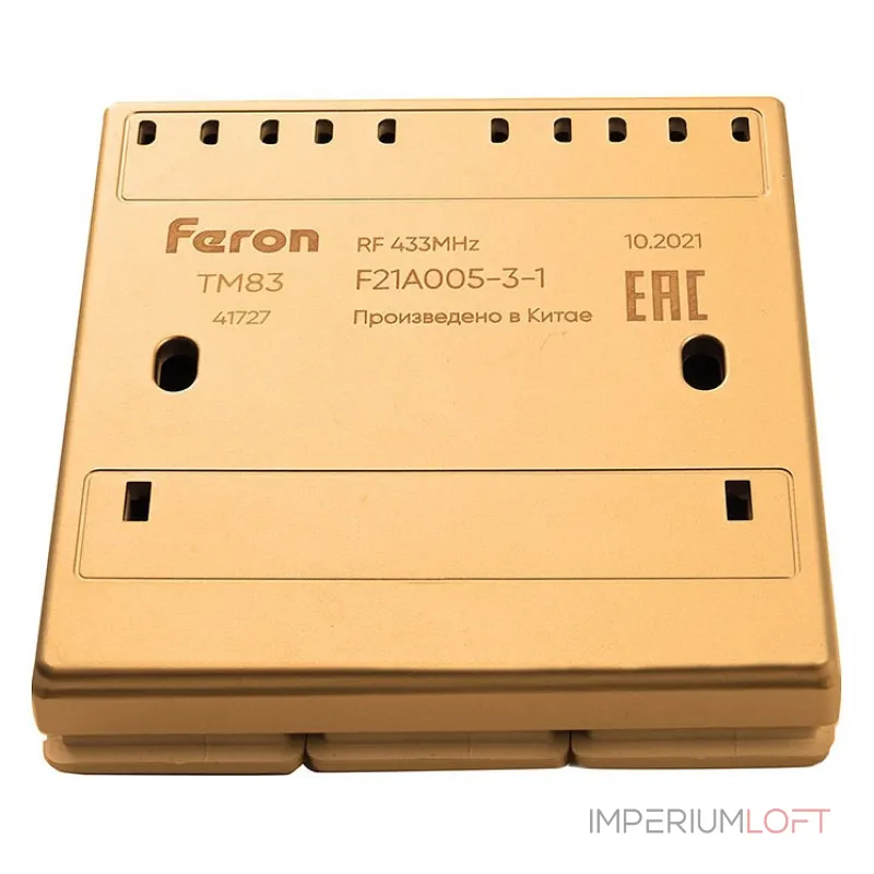 Выключатель беспроводной трехклавишный Feron Tm 83 41727 от ImperiumLoft Выключатель беспроводной трехклавишный Feron Tm 83 41727 от ImperiumLoft