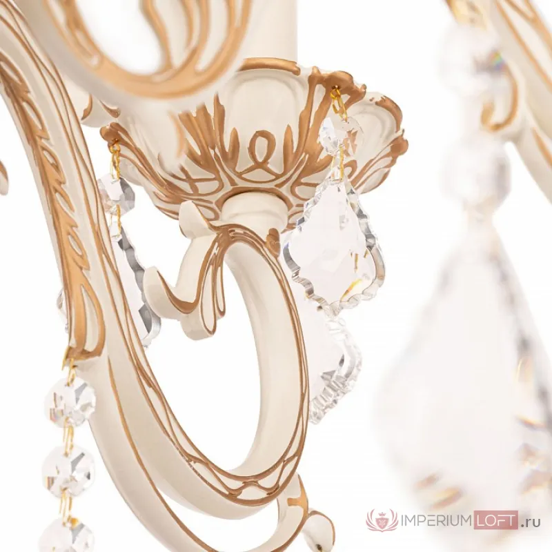 Подвесная люстра Maytoni Bronze 4 ARM245-08-W Цвет арматуры золото Цвет плафонов прозрачный от ImperiumLoft