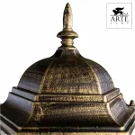 Наземный низкий светильник Arte Lamp Genova A1204FN-1BN Цвет арматуры золото Цвет плафонов прозрачный от ImperiumLoft