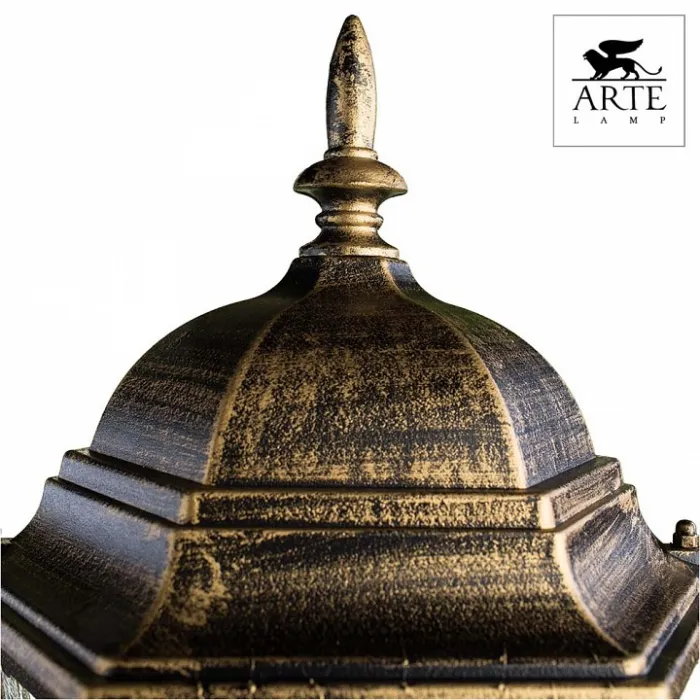 Наземный низкий светильник Arte Lamp Genova A1204FN-1BN Цвет арматуры золото Цвет плафонов прозрачный от ImperiumLoft