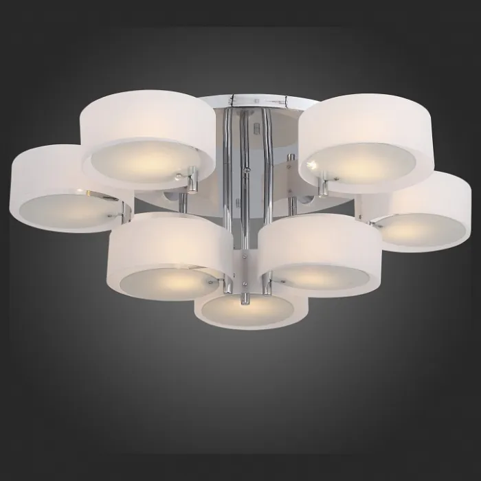 Потолочная люстра EVOLUCE Foresta SL483.502.09 Цвет арматуры хром Цвет плафонов белый от ImperiumLoft
