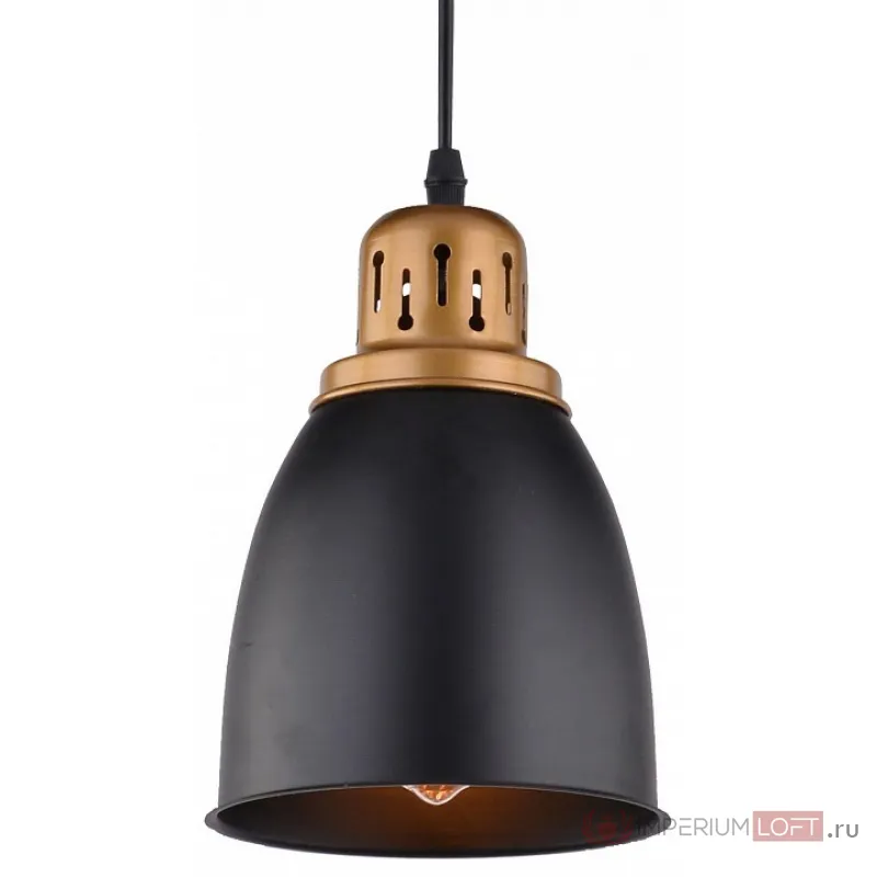 Подвесной светильник Arte Lamp Eurica A4248SP-1BK Цвет арматуры черный Цвет плафонов черный от ImperiumLoft