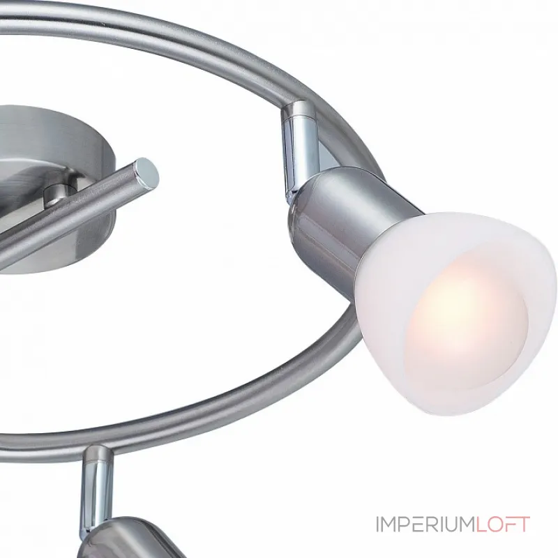 Спот Arte Lamp Falena A3115PL-3SS Цвет арматуры серебро Цвет плафонов белый Спот Arte Lamp Falena A3115PL-3SS Цвет арматуры серебро Цвет плафонов белый