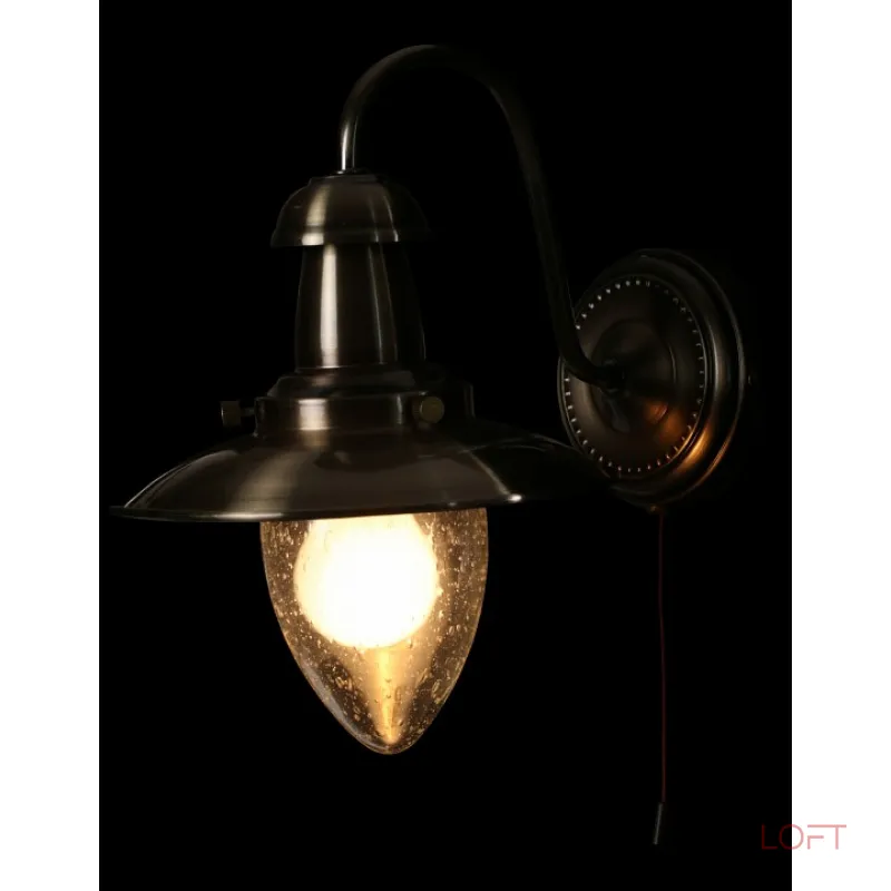 Бра Arte Lamp Fisherman A5518AP-1AB Цвет арматуры бронза Цвет плафонов прозрачный