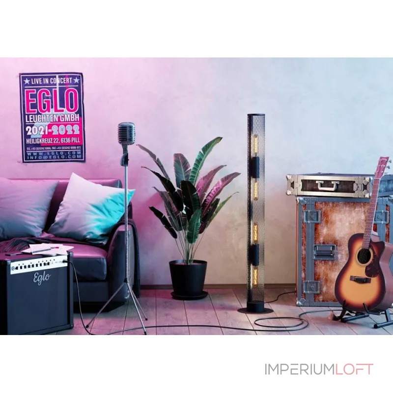 Торшер Eglo Redcliffe 43537 Цвет плафонов черный от ImperiumLoft Торшер Eglo Redcliffe 43537 Цвет плафонов черный от ImperiumLoft