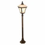 Наземный высокий светильник Arte Lamp Memphis A3161PA-1BN Цвет арматуры золото Цвет плафонов белый