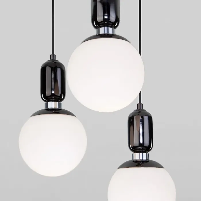 Подвесной светильник Eurosvet Bubble 50151/3 черный жемчуг от ImperiumLoft