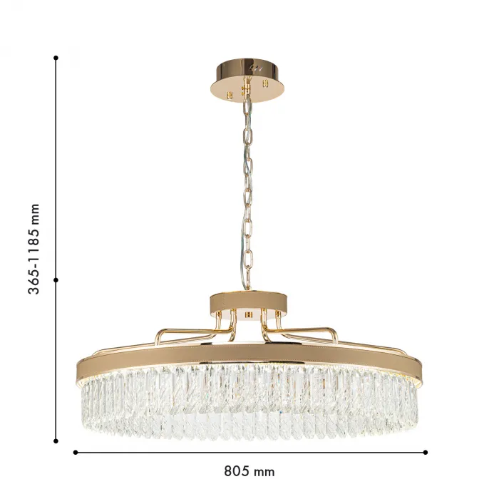 Подвесная люстра Favourite Visconte 4304-8P от ImperiumLoft