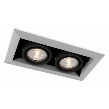 Встраиваемый светильник Maytoni Metal DL008-2-02-W Цвет арматуры черно-белый от ImperiumLoft