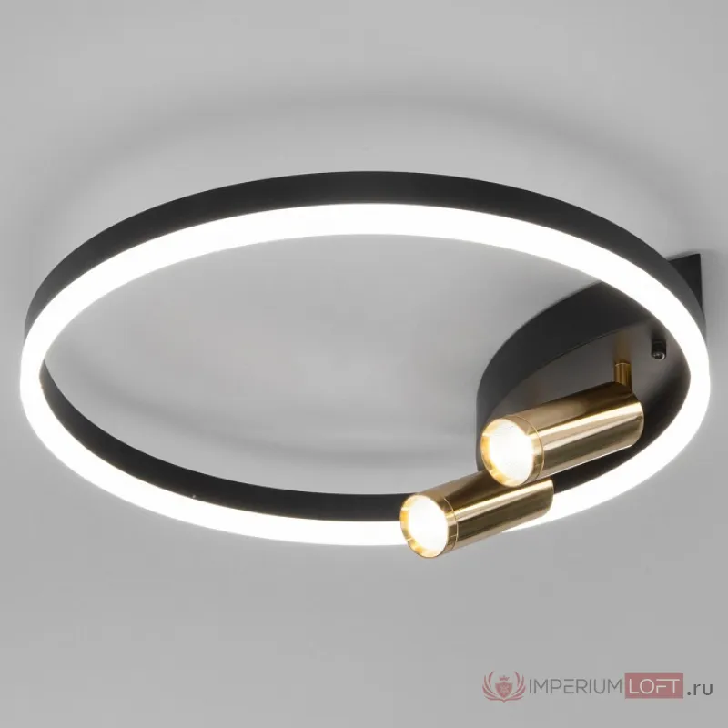 Накладной светильник Eurosvet Luminari 90247/3 черный/золото Smart от ImperiumLoft