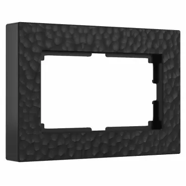 Рамка для двойной розетки Werkel W0082408 (черный) Цвет арматуры черный