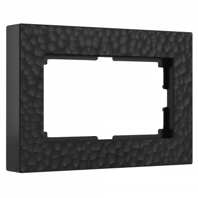 Рамка для двойной розетки Werkel W0082408 (черный) Цвет арматуры черный