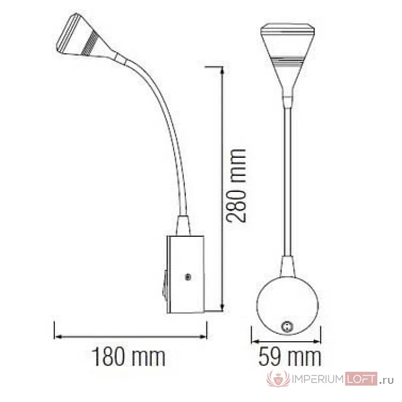 Подсветка для зеркала Horoz Electric HRZ00002176 Цвет арматуры никель Цвет плафонов никель от ImperiumLoft