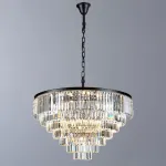 Подвесная люстра Divinare Nova 3001/01 LM-25 Цвет плафонов прозрачный Цвет арматуры черный от ImperiumLoft