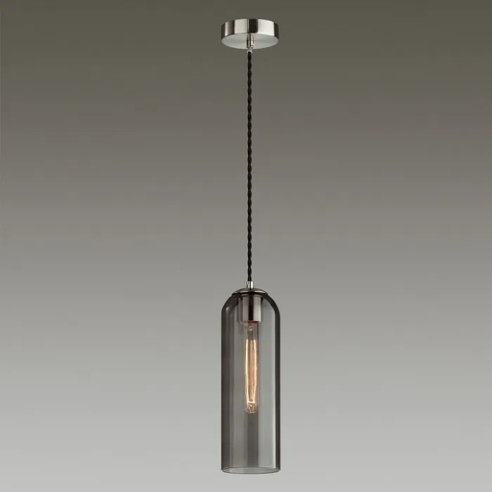 Подвесной светильник Odeon Light Vosti 4805/1 Цвет плафонов серый Цвет арматуры никель от ImperiumLoft