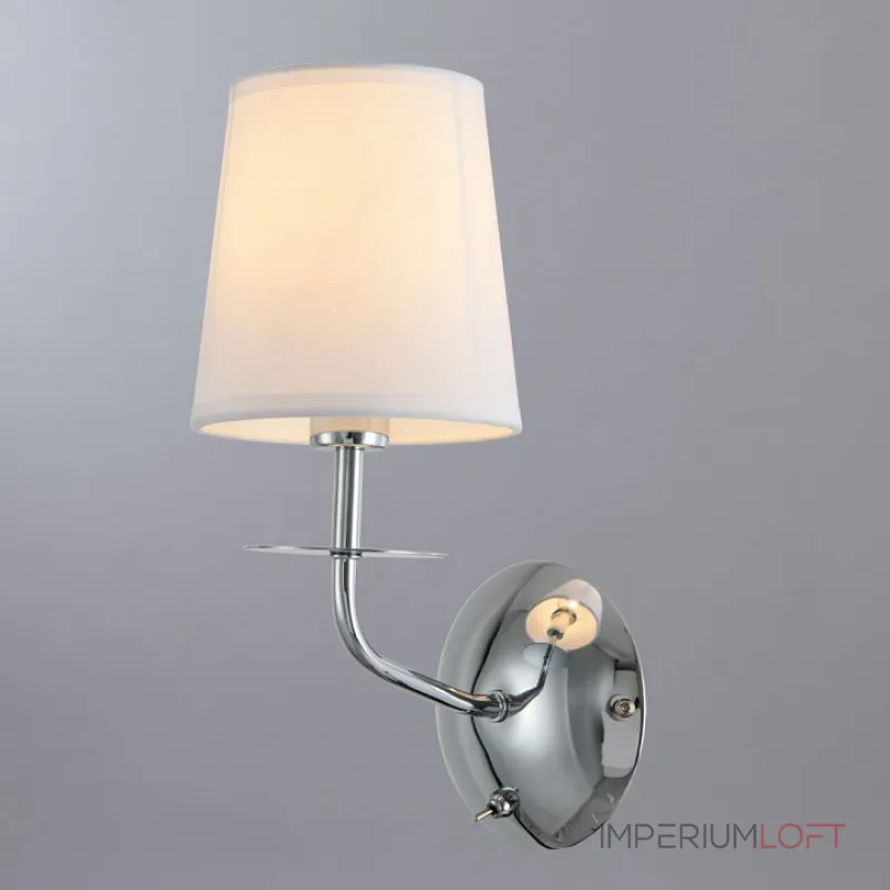 Бра Arte Lamp 1048 A1048AP-1CC Цвет арматуры хром Цвет плафонов белый